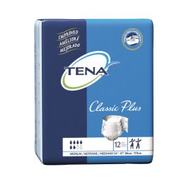 TENA Classic Plus Briefs: Medium 96 pieces - 8 pieces/12 bags