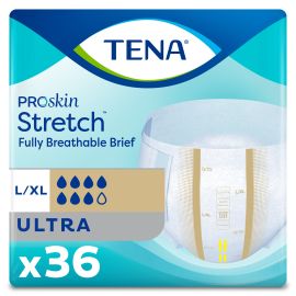 TENA ProSkin™ Stretch Ultra Incontinence Brief, Heavy Absorbency, Unisex, Large/X-Large, 72 count