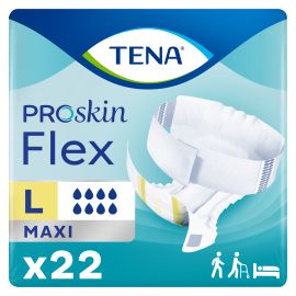 TENA ProSkin™ Flex Maxi Belted Incontinence Brief, Heavy Absorbency, Unisex, Large/Size 16, 66 count