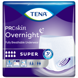 TENA ProSkin Overnight™ Super Protective Incontinence Underwear, Heavy Absorbency, Unisex, Medium, 56 count