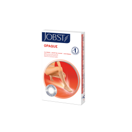 JOBST Opaque Compression Stockings 30-40 mmHg Knee High Open Toe Natural Large Full Calf