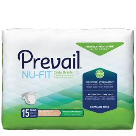 Prevail Nu-Fit Incontinence Adult Briefs, Size Extra Large, 60 count