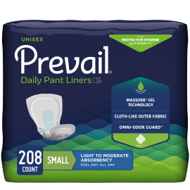 Prevail Incontinence Pant Liner, Small, 208 count